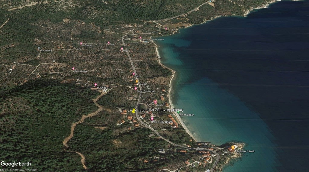 Beach Access 842.31 sqm Island Plot - Thasos GR
